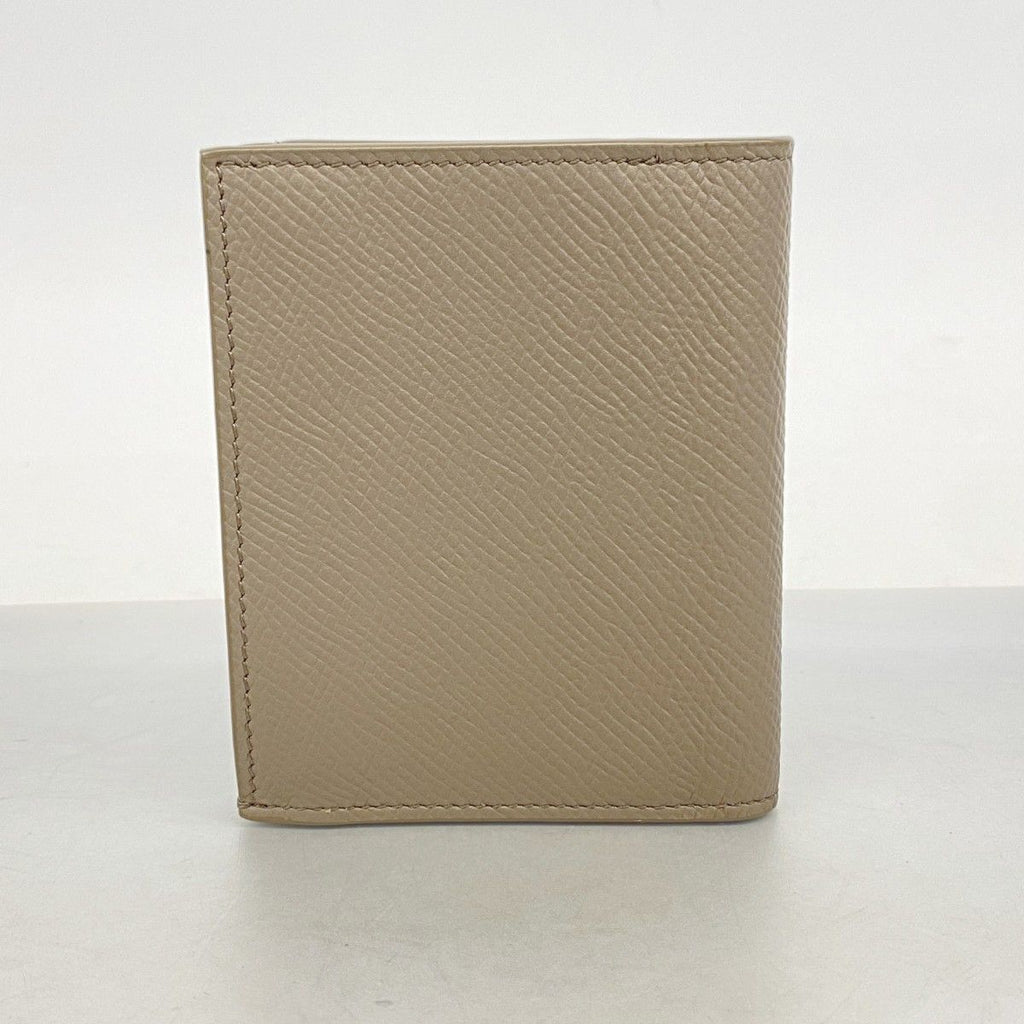 Celine Wallet Leather Gray Ju Gold — view 6