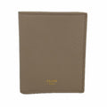 Celine Wallet Leather Gray Ju Gold