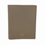 Celine Wallet Leather Gray Ju Gold