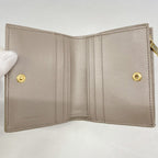 Celine Wallet Leather Gray Ju Gold — view 3