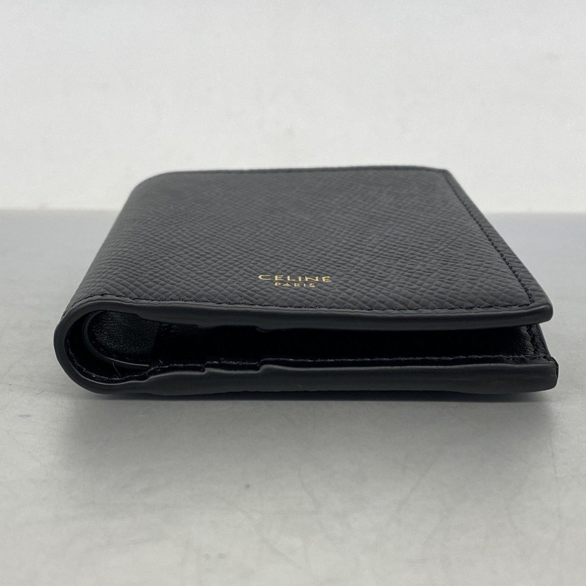 Celine Wallet Leather Black Gold — view 2