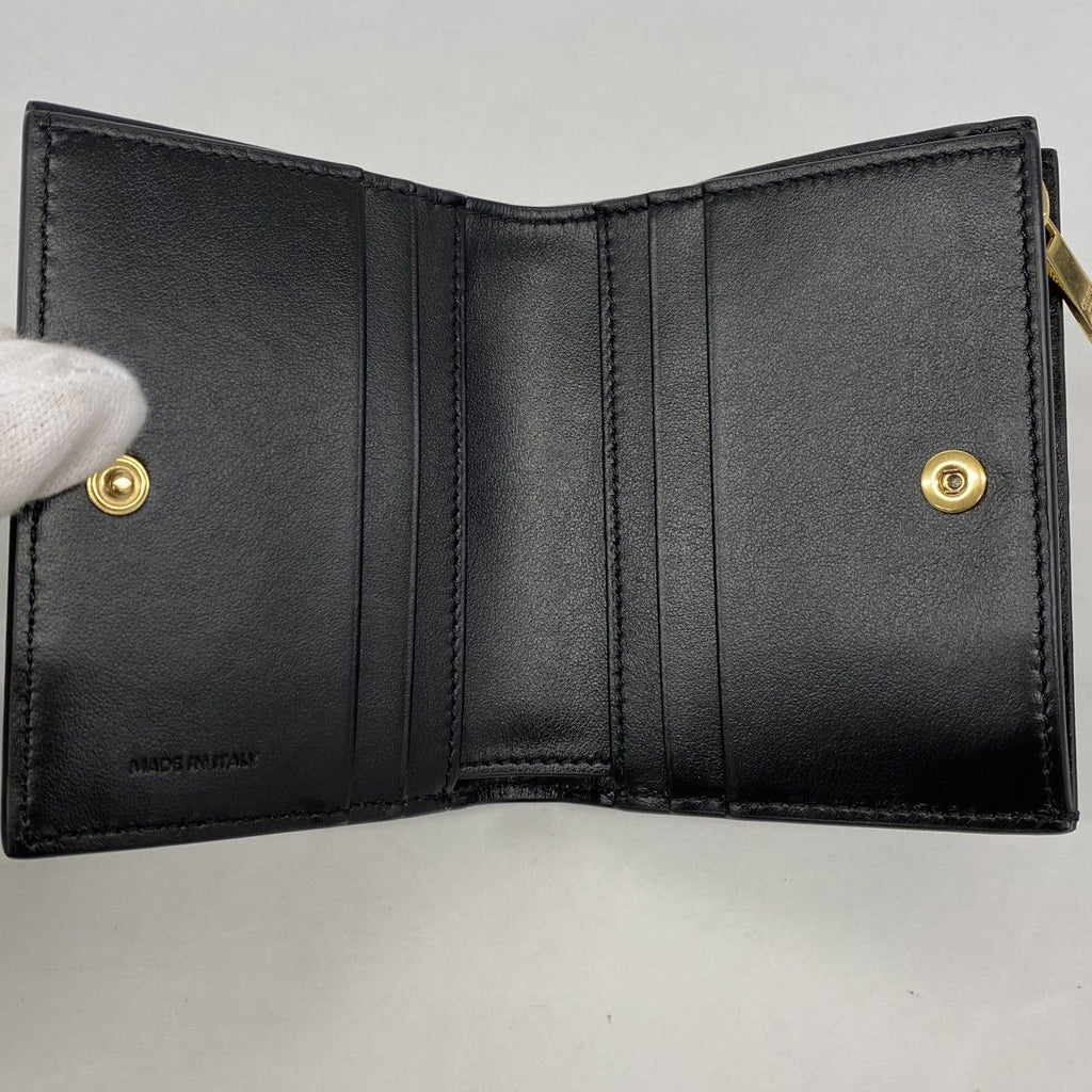 Celine Wallet Leather Black Gold — view 3