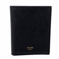Celine Wallet Leather Black Gold