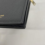 Celine Wallet Leather Black Gold — view 6