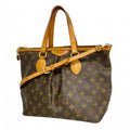 Louis Vuitton Handbag Monogram Palermo PM Brown 2-Way