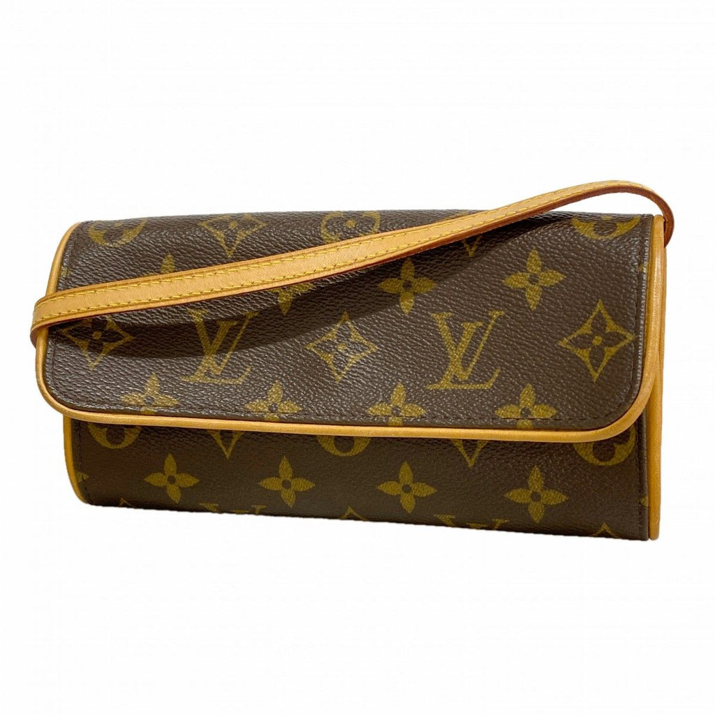 Louis Vuitton Shoulder Bag Monogram Pochette Twin PM Brown