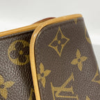 Louis Vuitton Shoulder Bag Monogram Pochette Twin PM Brown — view 6