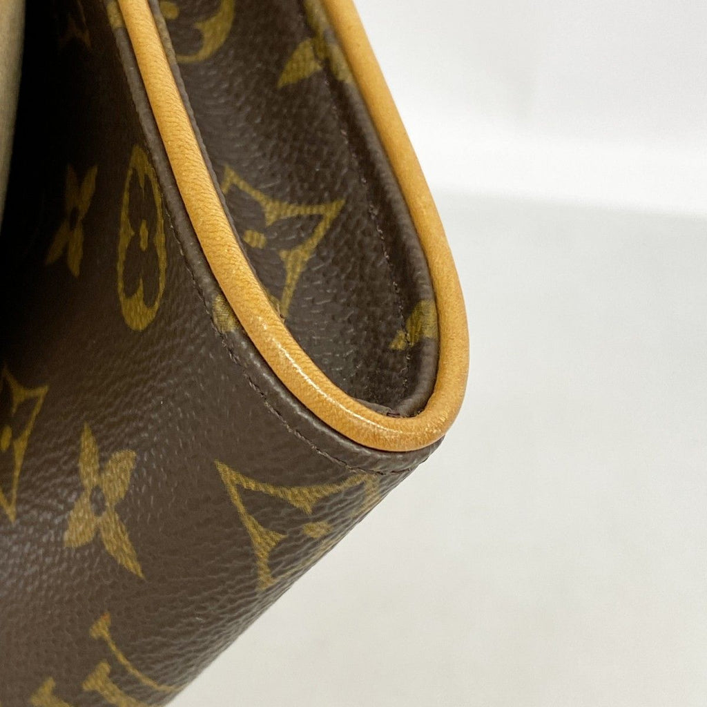 Louis Vuitton Shoulder Bag Monogram Pochette Twin PM Brown — view 7
