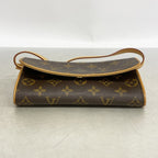 Louis Vuitton Shoulder Bag Monogram Pochette Twin PM Brown — view 3