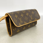 Louis Vuitton Shoulder Bag Monogram Pochette Twin PM Brown — view 2