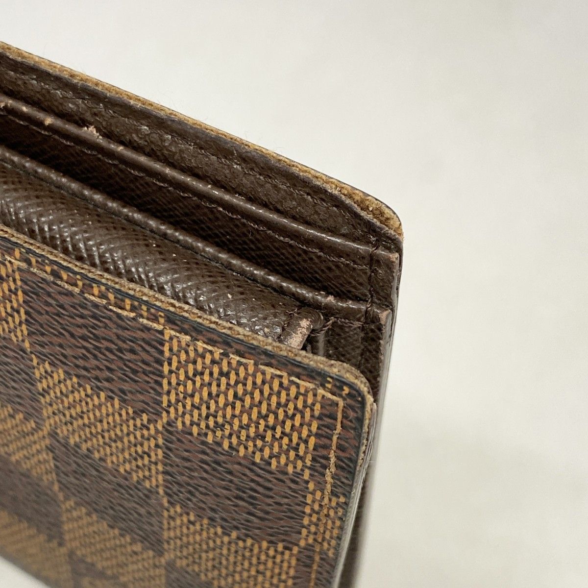 Louis Vuitton Wallet Damier Portefeuille Marco Ebene — view 6