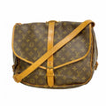 Louis Vuitton Shoulder Bag Monogram Saumur 35 Brown