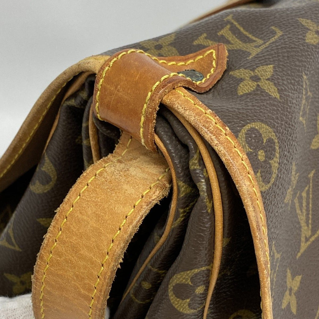 Louis Vuitton Shoulder Bag Monogram Saumur 35 Brown — view 7