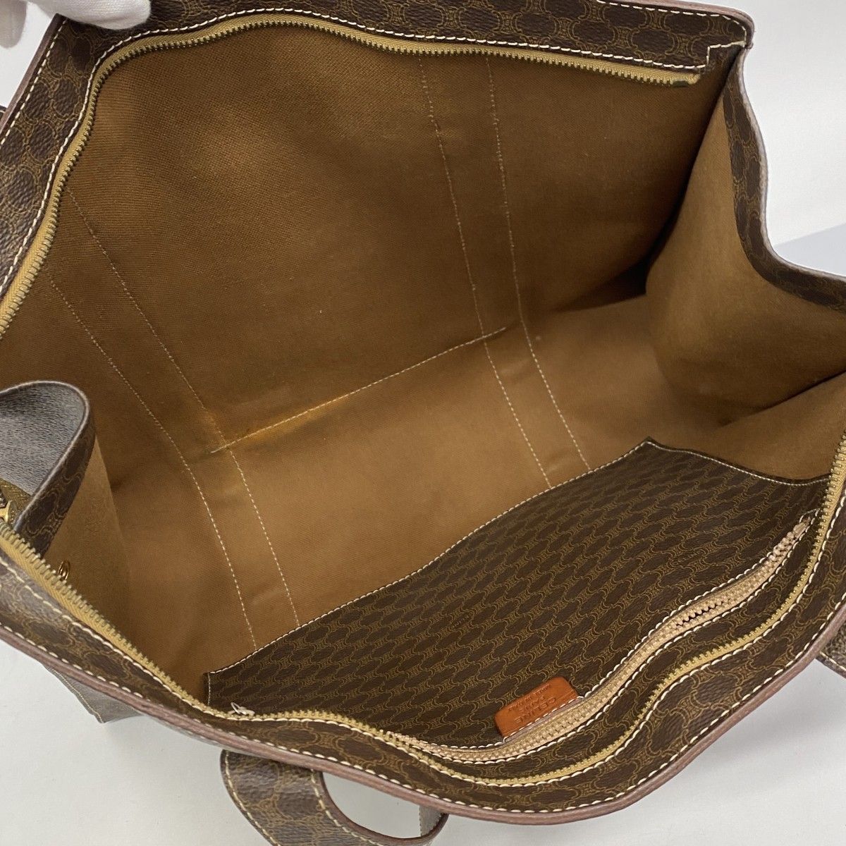 Celine Tote Macadam Brown Gold — view 4