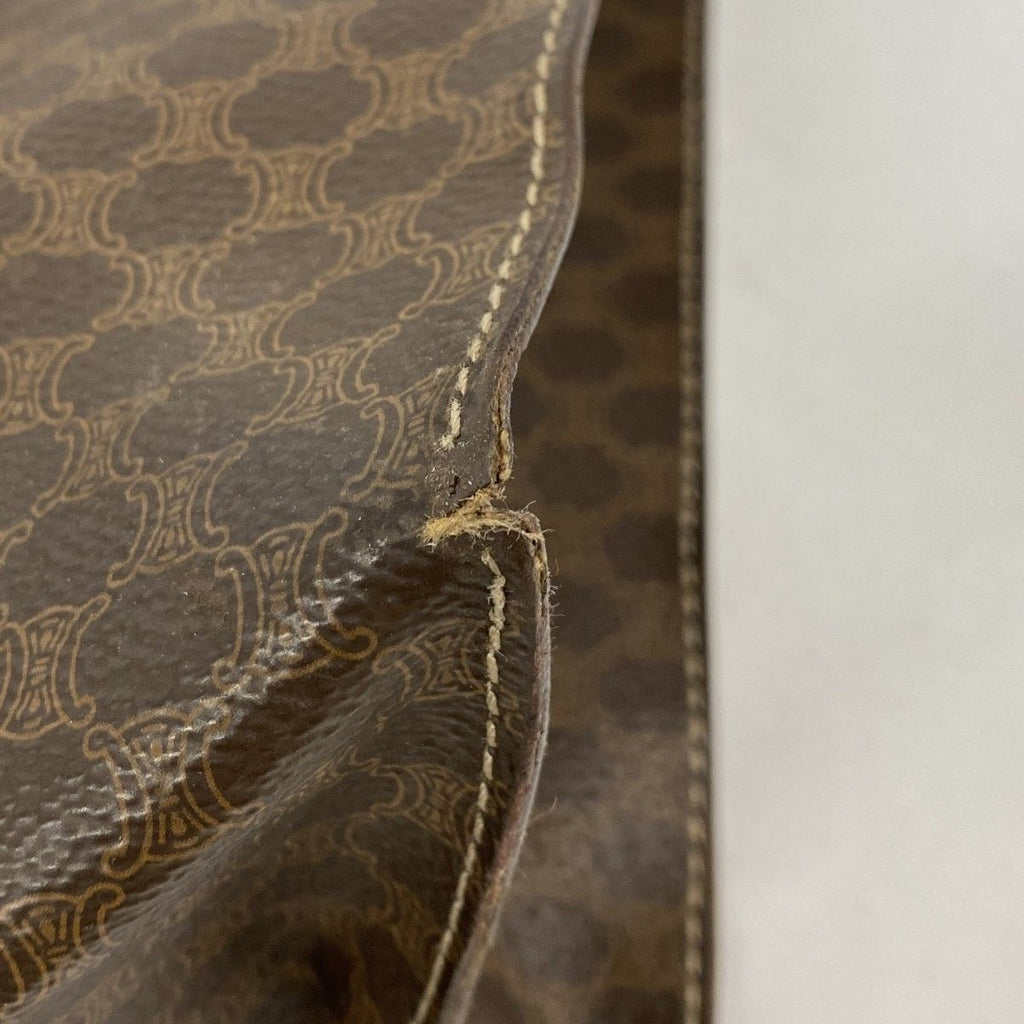 Celine Tote Macadam Brown Gold — view 6