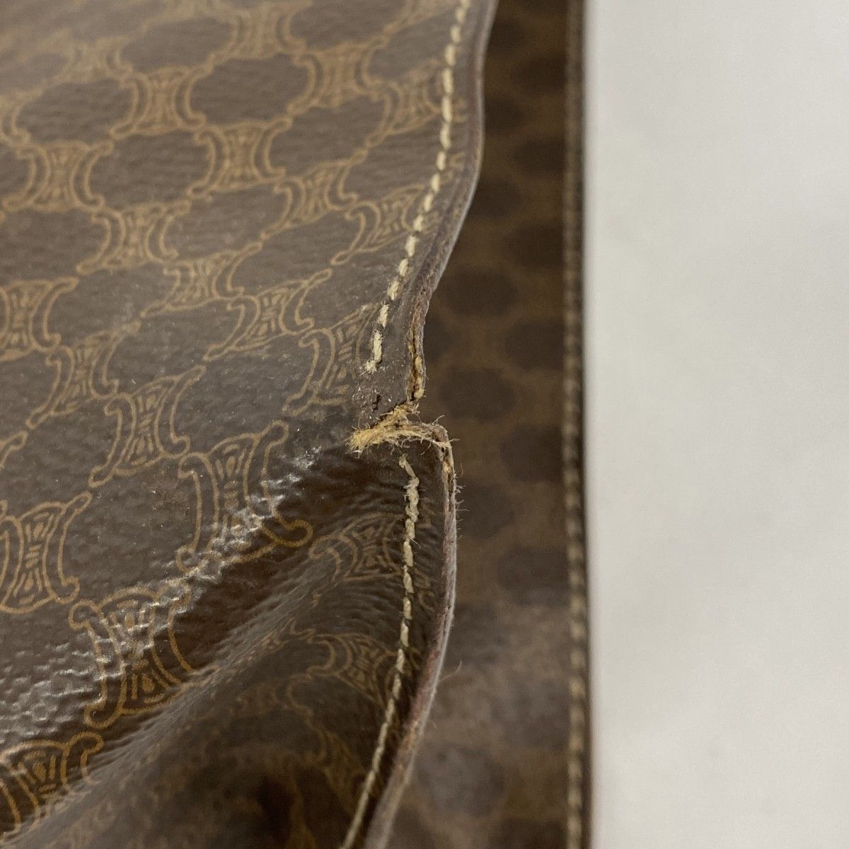 Celine Tote Macadam Brown Gold — view 6