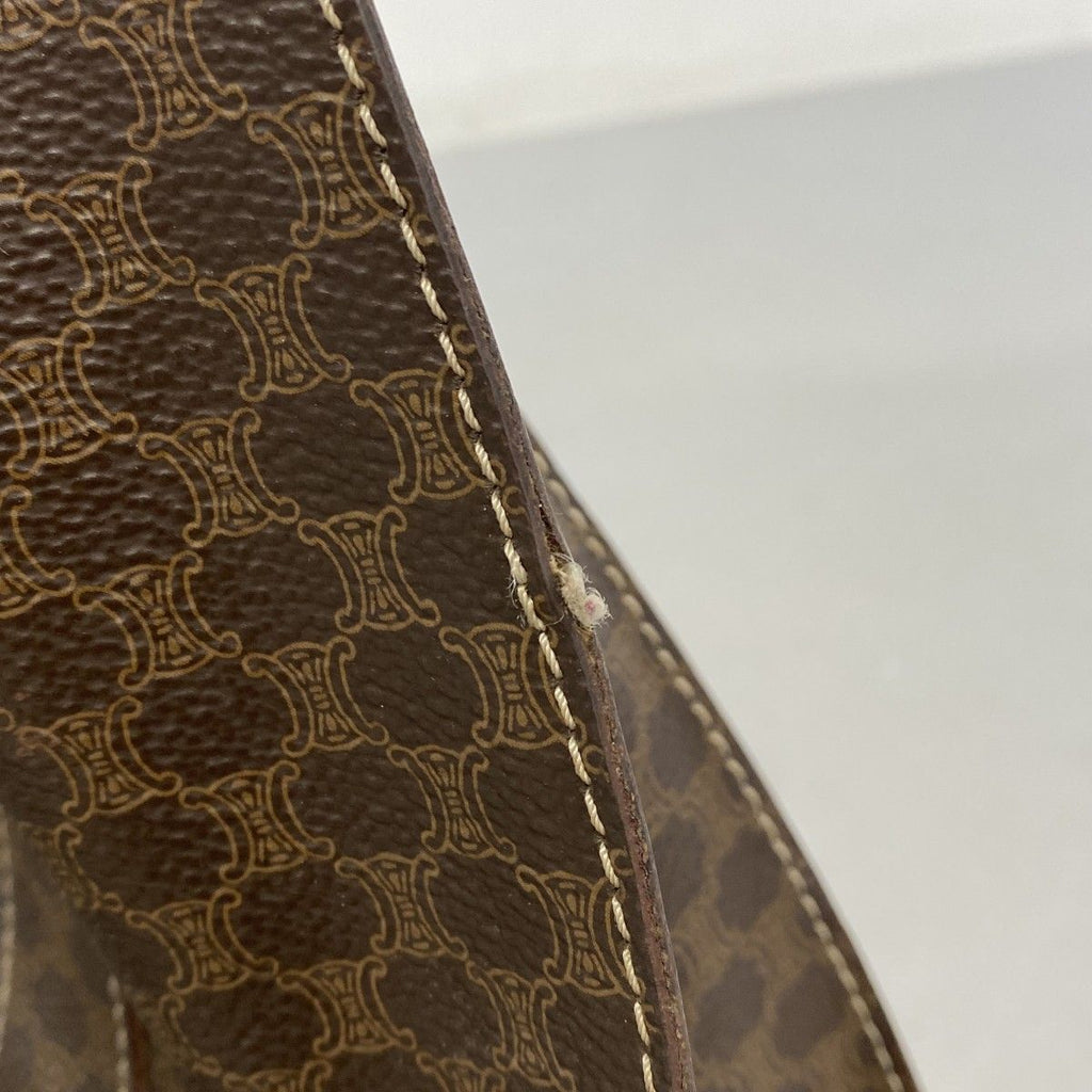 Celine Tote Macadam Brown Gold — view 9