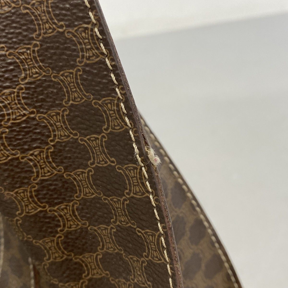 Celine Tote Macadam Brown Gold — view 9