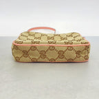 Gucci Shoulder Bag GG Canvas Brown Pink Champagne Gold — view 3