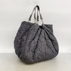 Chanel Chain Tote Coco Cabas GM Denim Black Silver — view 2