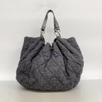Chanel Chain Tote Coco Cabas GM Denim Black Silver — view 9