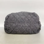 Chanel Chain Tote Coco Cabas GM Denim Black Silver — view 3