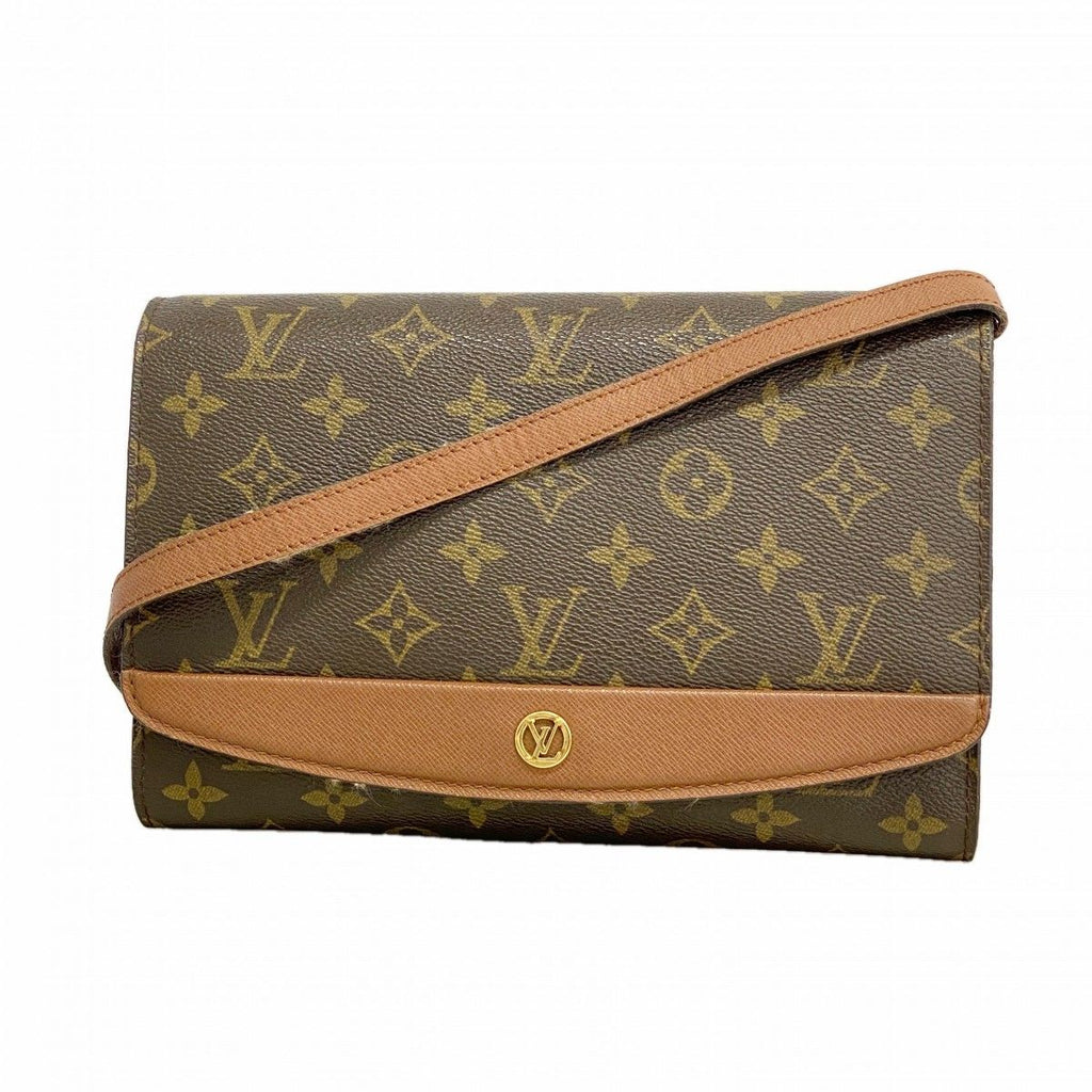 Louis Vuitton Shoulder Bag Monogram Bordeaux 24 Brown