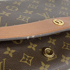 Louis Vuitton Shoulder Bag Monogram Bordeaux 24 Brown — view 9