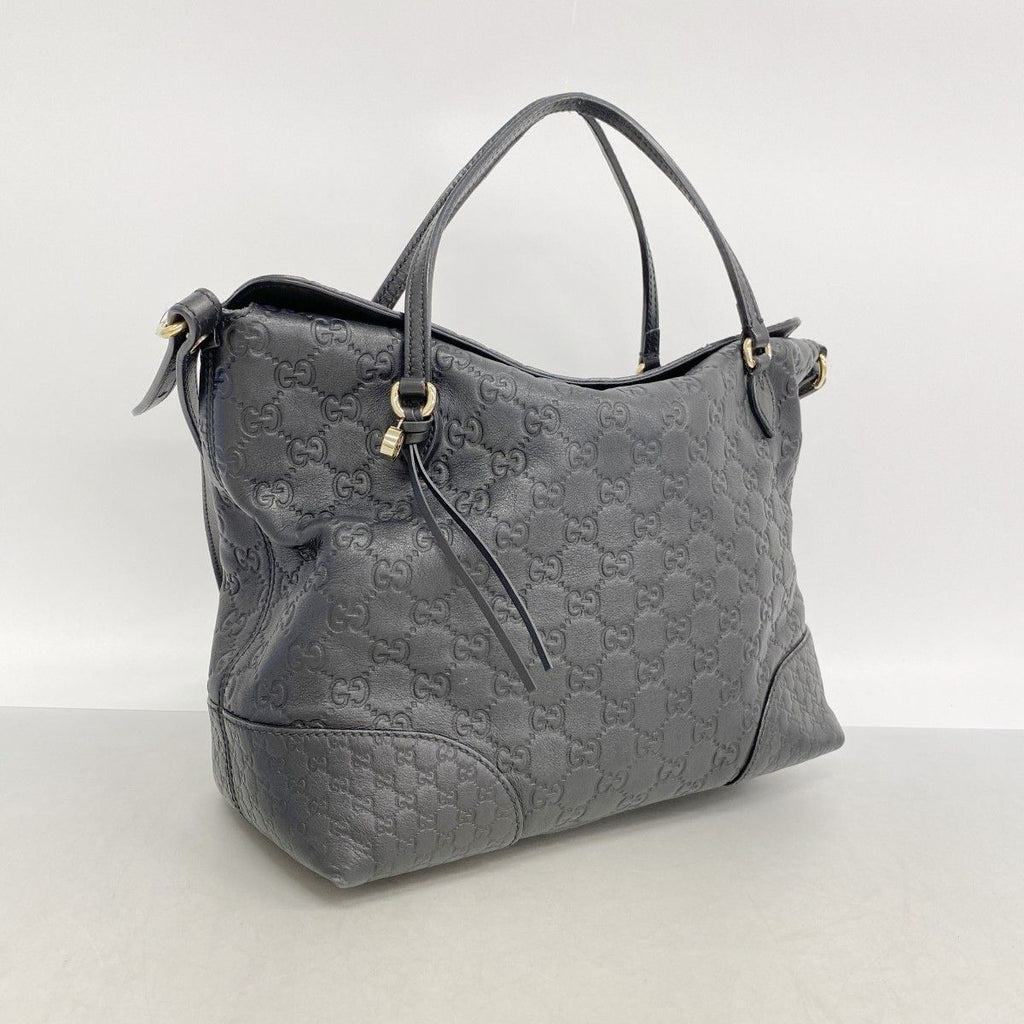 Gucci Handbag Guccissima Leather Black Champagne Gold 2-Way — view 2