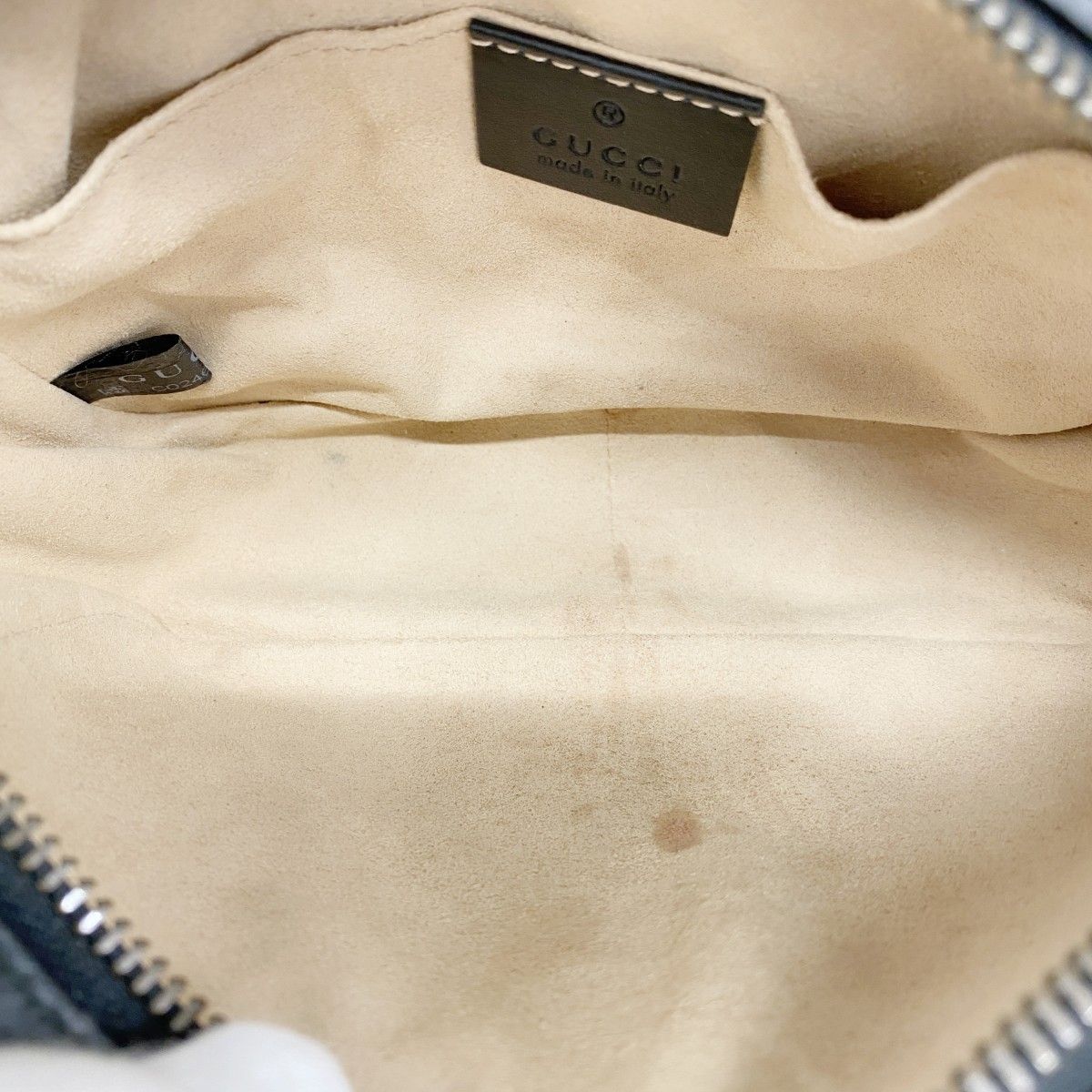 Gucci Shoulder Bag GG Marmont Leather Black Gold — view 4