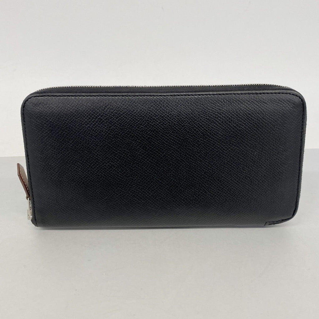 Hermes Wallet Azap Long Silk in Veau Black Silver — view 8