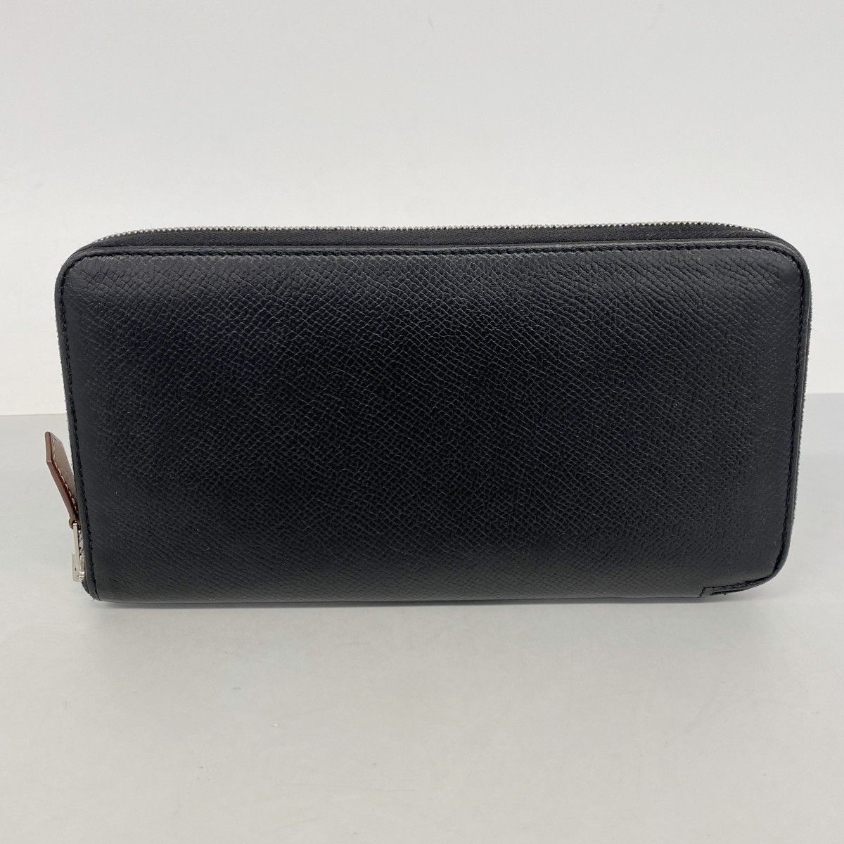 Hermes Wallet Azap Long Silk in Veau Black Silver — view 8