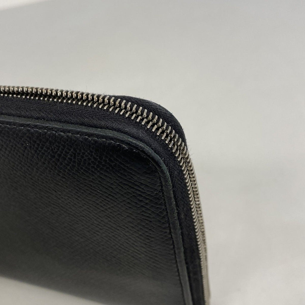 Hermes Wallet Azap Long Silk in Veau Black Silver — view 5