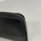 Hermes Wallet Azap Long Silk in Veau Black Silver — view 5