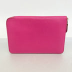 Hermes Wallet Azap Combine Chevre Misor Rose Shocking Silver — view 8