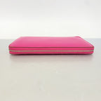 Hermes Wallet Azap Combine Chevre Misor Rose Shocking Silver — view 2