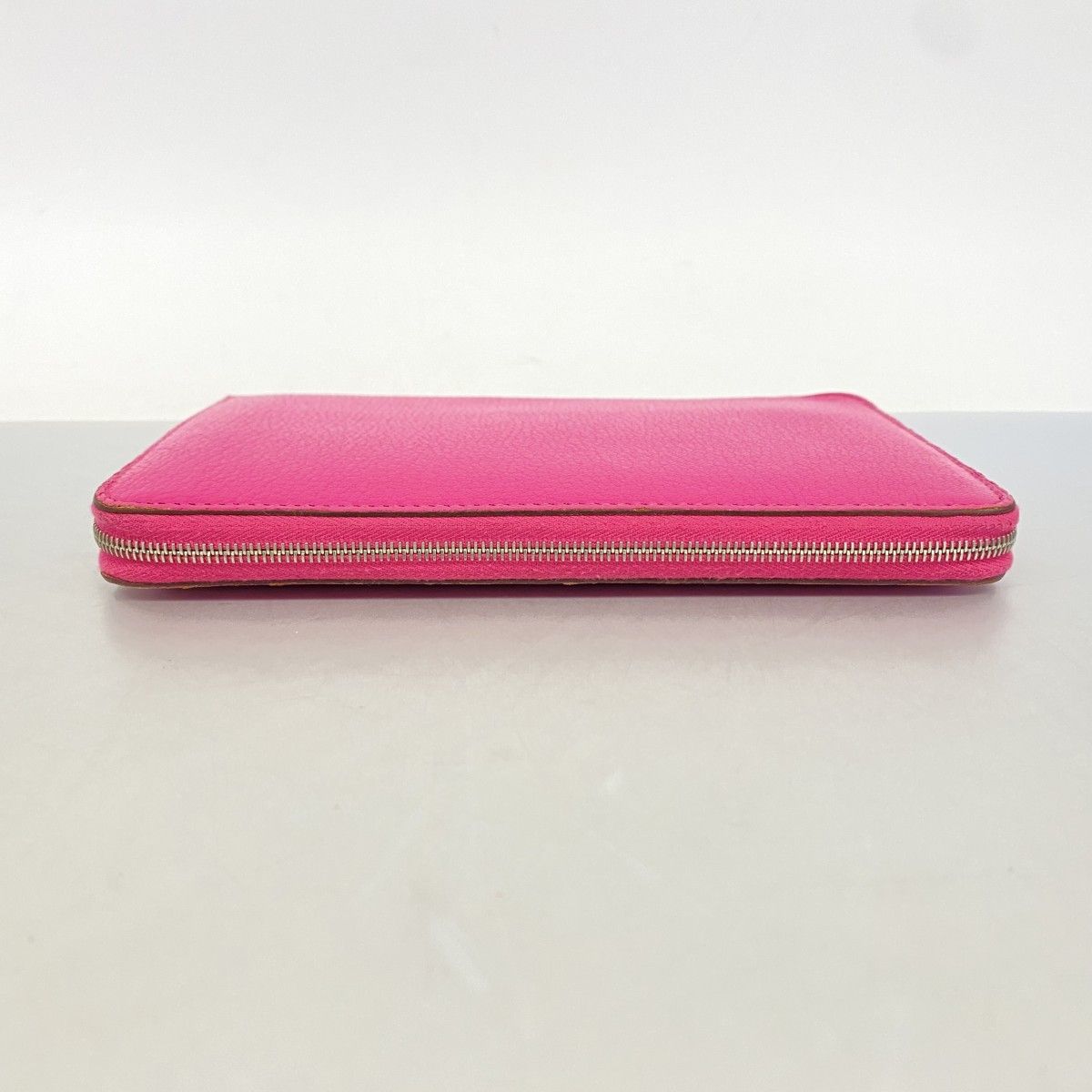 Hermes Wallet Azap Combine Chevre Misor Rose Shocking Silver — view 2