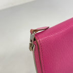 Hermes Wallet Azap Combine Chevre Misor Rose Shocking Silver — view 7