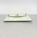 Hermes Coin Case Kelly Pocket Compact Veau Epsom Vert Fizz Silver — view 2