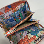 Hermes Coin Case Azap Silk Compact Veau Orange Field Silver — view 3