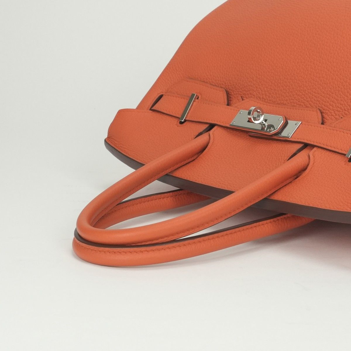 Hermes Birkin 30 Tote Togo Orange Poppy Silver — view 4
