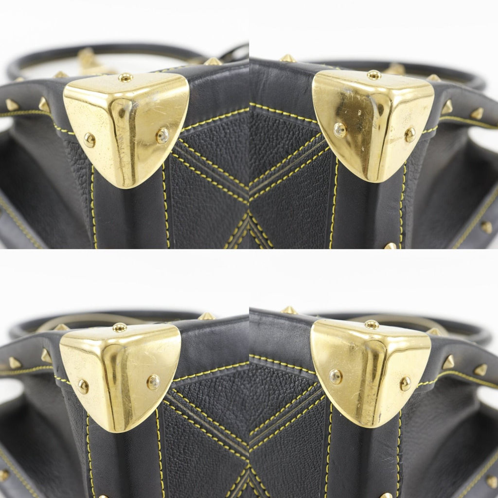Louis Vuitton Faburo Suhali Goatskin Noir Black Tote — view 4