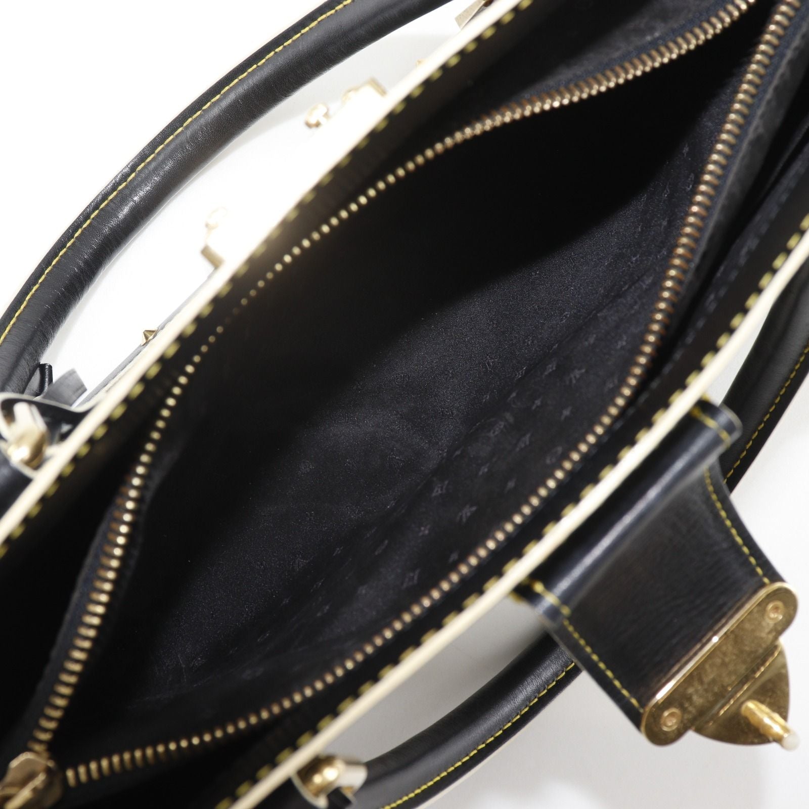 Louis Vuitton Faburo Suhali Goatskin Noir Black Tote — view 7