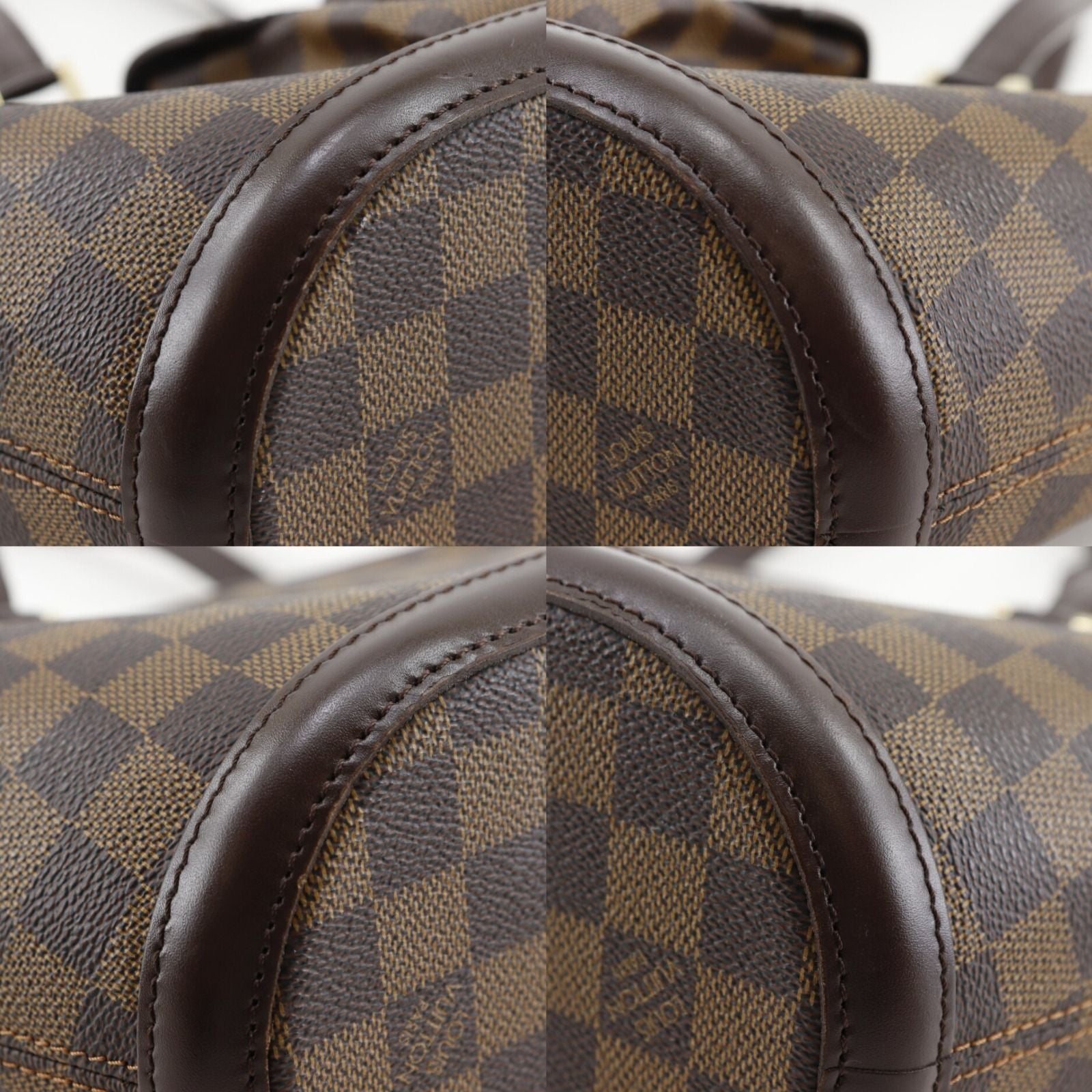 Louis Vuitton Manosque PM Damier Canvas Brown Tote — view 4