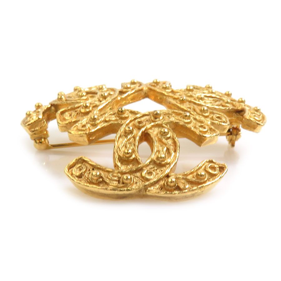 Chanel Brooch Triple CC Logo — view 3