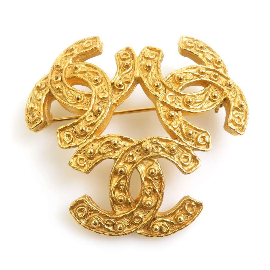 Chanel Brooch Triple CC Logo
