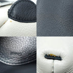 Loewe 199 30 Panda Bag Shoulder Black White Leather Silver — view 9