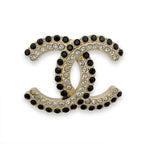 Chanel CC Logo Rhinestone Earrings — view 2