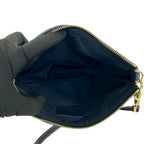 Dior Saddle Trotter Pattern Canvas Leather Handbag Navy — view 9