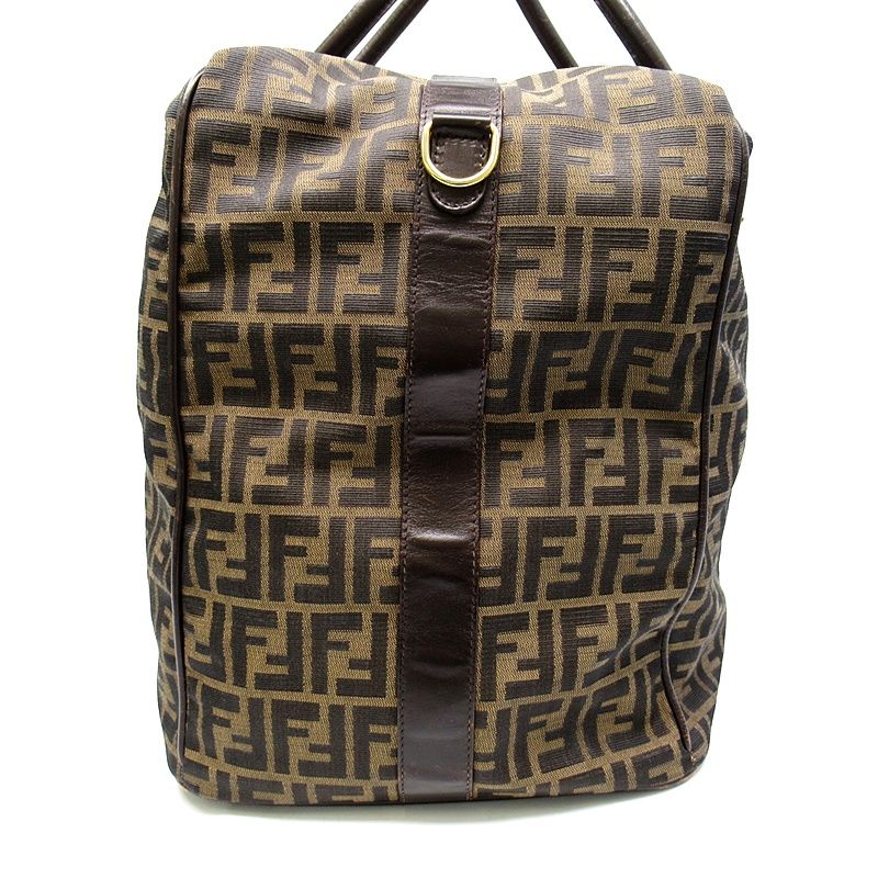 Fendi Zucca Boston Bag Brown — view 5